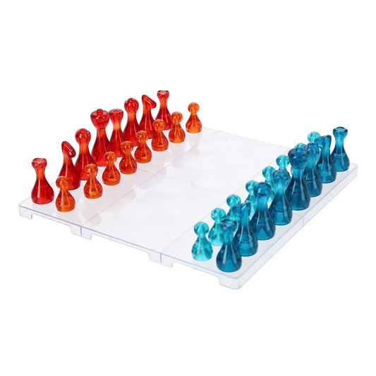 EMERGE Premium Transparent Glass Chess Board