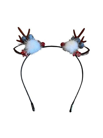 EMERGE Christmas Reindeer Antlers Headband Christmas Party Gift Hair Accessories Pack Of 2