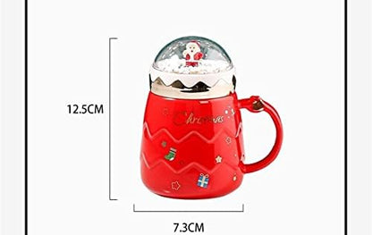 EMERGE Ceramic Christmas Santa Mug For Milk, Coffee, Hot Chocolate, Christmas Gift - 500ML