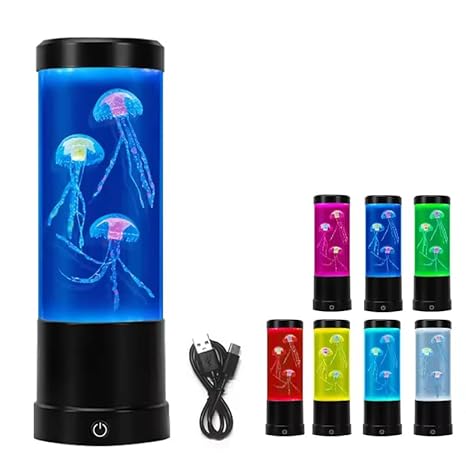 EMERGE Color Changing Jellyfish Night Lamp For Room Décor