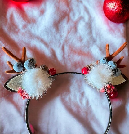 EMERGE Christmas Reindeer Antlers Headband Christmas Party Gift Hair Accessories Pack Of 2