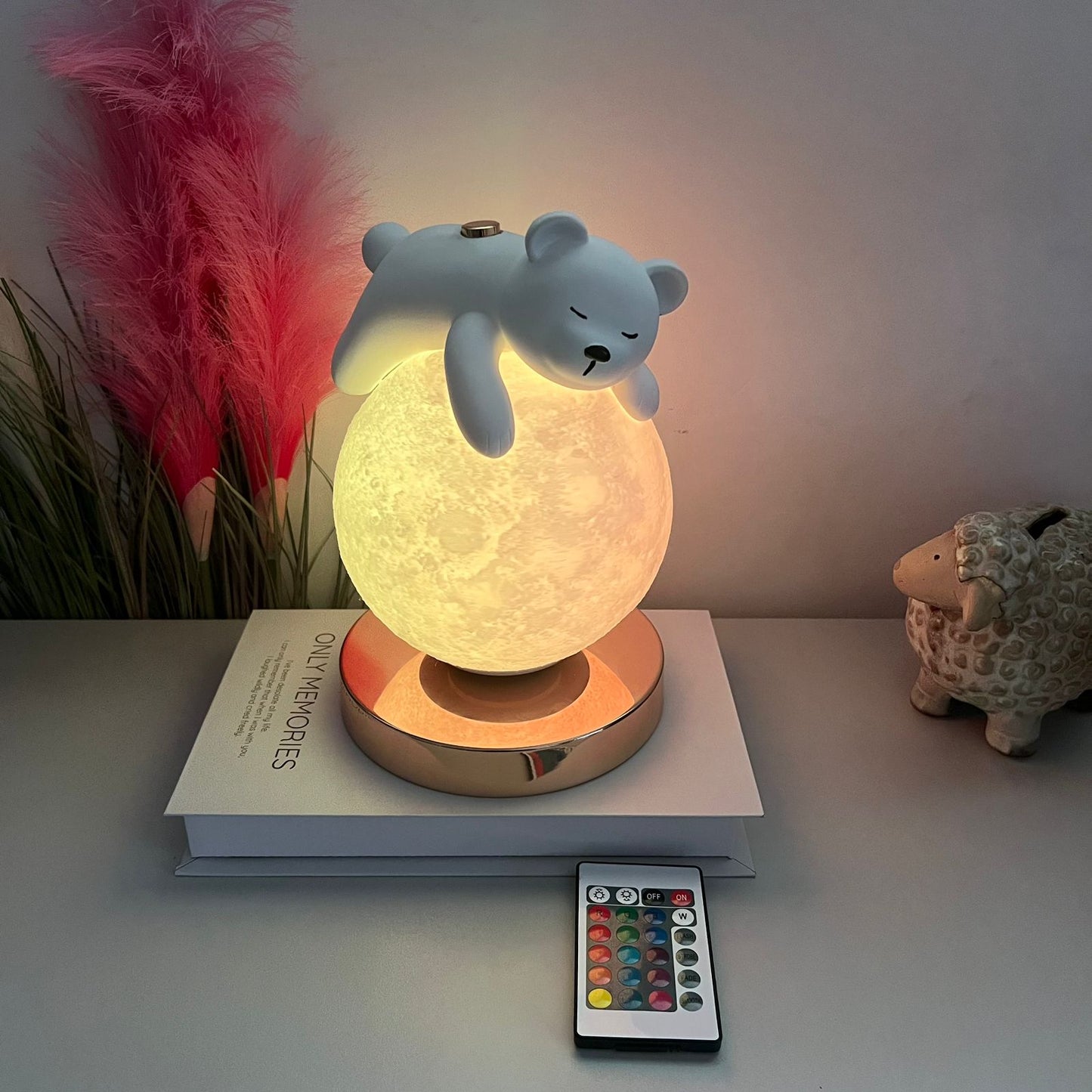 EMERGE Cute Teddy Moon Lamp Night Light