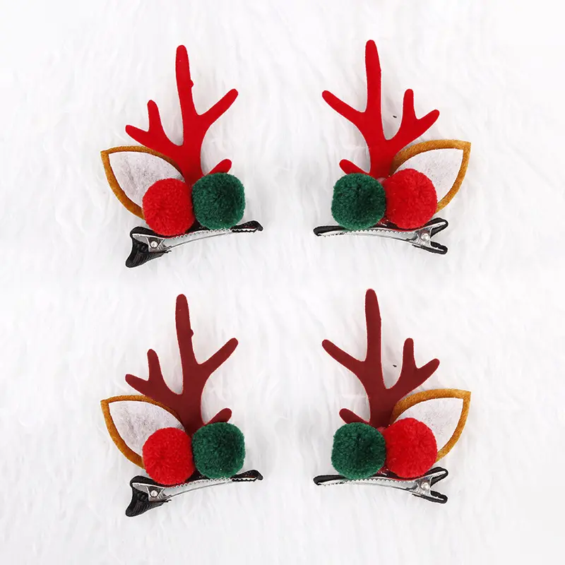 EMERGE Deer Antler Hair Clips Pack of 2 Christmas Party Accessories