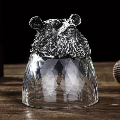 EMERGE Bear Figurine Animal Head Shot With Premium Box Packaging