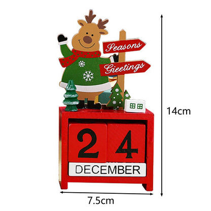 EMERGE Pre Christmas Gift Wooden Christmas Countdown Calendar