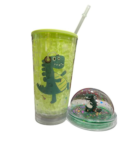 EMERGE Dinosaur LED Light Tumbler With Straw