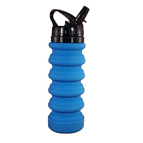 Emerge Folding Silicone Water Bottle 500 ML (Blue)