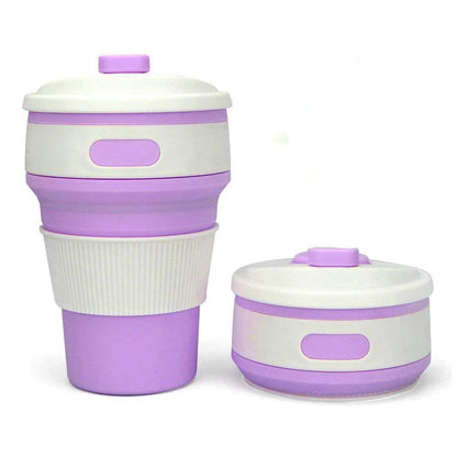 EMERGE Collapsible Travel Coffee Mug 350 ML (Purple)